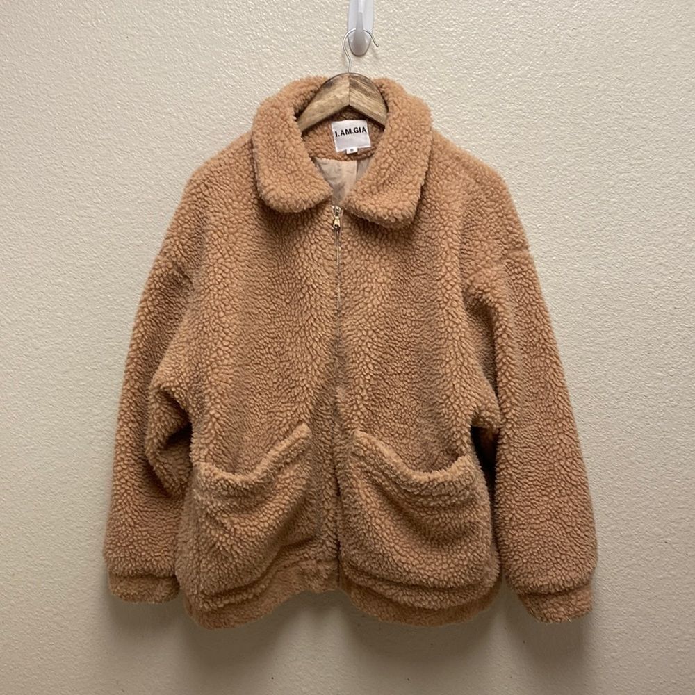 I.Am.Gia Pixie Oversized Teddy Jacket Small - image 1